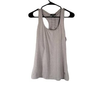 Zobha Lilac Athletic Ruched Racerback Running Casual Tank Top Women Sz S